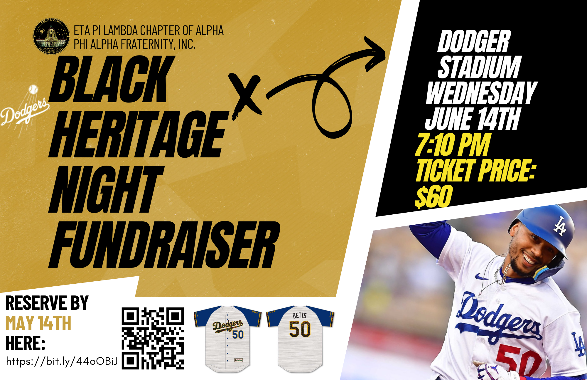 Black Heritage Night Fundraiser @Dodger Stadium – Eta Pi Lambda Chapter